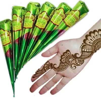 Chandramukhi Arabic Henna Big mehendi cone mehandi with Harbal Extracts For Nail  Hand (768g) (Combo box of 2)-thumb2