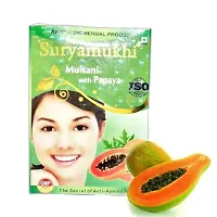 Suryamukhi Natural Care From Nature Organic Multani Powder Papya flavour 600Gms (Fullers Earth/Calcium Bentonite Clay) For Face  Hair Pack 600Gms-thumb1