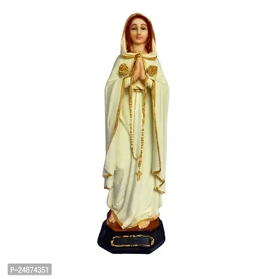 Beautiful Polymarble Rosa Mistica Catholic Wall Decorative Christian Statues Figurine for Home Decor Craft Gifts for House Warming for Living Room