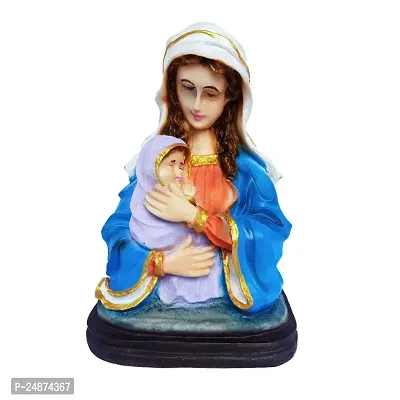 Beautiful 8 Inch Madona showpiece Idol Catholic Wall Decorative Christian Statues Figurine for Home Decor Craft Gifts for House Warming for Living Room