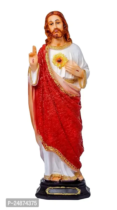 Beautiful Jesus Statues Christian Gifts for Home Decor god Idol showpiece Table Wall Decorative Figurine for House Warming Wedding Anniversary 30 x 10 x 8 cm