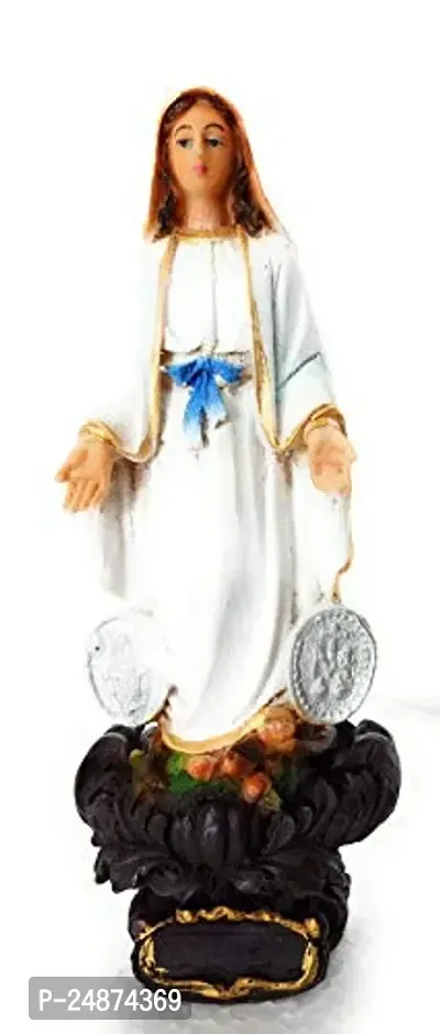 Beautiful Poly Marble Kar-mala Matha Catholic Wall Decorative Christian Statues Figurine showpiece Idol for Home Decor Craft Gifts