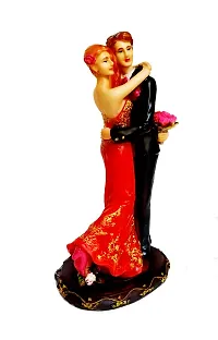 Beautiful 10 Inch Couple showpiece Idol Decorative Statue Figurine for Girl boy Friend Husband Wife Lovers Home Decor Wedding for House Warming-thumb1