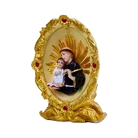 Beautiful St Anthony Statue for Home Decor Showpiece Christian Statues God Idol Catholic Saint Decorative Figurine Gifts for House Warming-thumb1