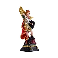 Beautiful St.Michael Archangel Showpiece Angel Miguel Catholic Christian Statue Figurine Home Decor Housewarming Archangel Defeated Lucifer Tramples Demon Idol-thumb2