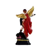 Beautiful St.Michael Archangel Showpiece Angel Miguel Catholic Christian Statue Figurine Home Decor Housewarming Archangel Defeated Lucifer Tramples Demon Idol-thumb4