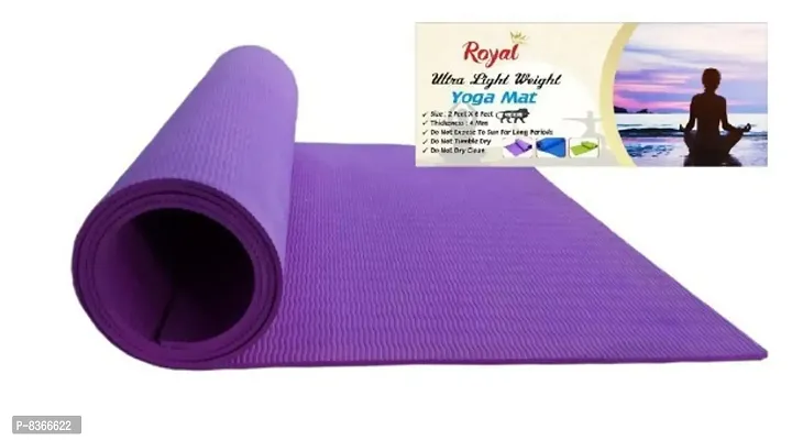 High Density, Furnishing Anti-Slip Yoga mat for Gym Workout and Flooring Exercise Long Size. 4 mm for Men  Women Fitness-thumb0