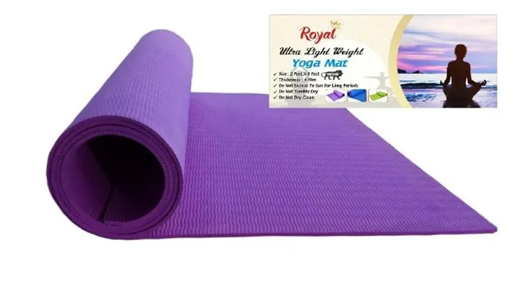 High Density, Furnishing Anti-Slip Yoga mat for Gym Workout and Flooring Exercise Long Size. 4 mm for Men  Women Fitness