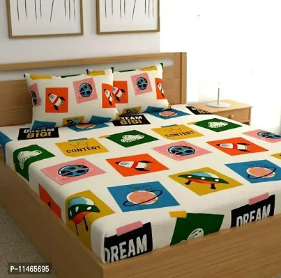 uper Soft Cotton Double Bedsheet 1+2