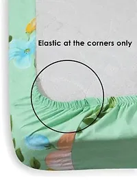 heavy glace cotton  size multi color elastic fitted bed sheet-thumb2