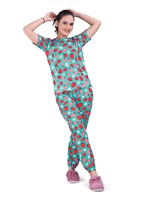 Classic Printed Top and Pajama Nightwear for Women-thumb2