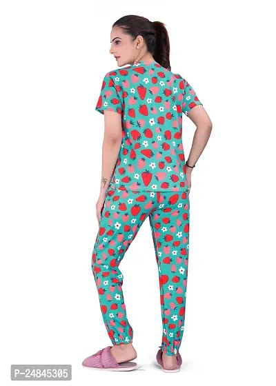 Classic Printed Top and Pajama Nightwear for Women-thumb4