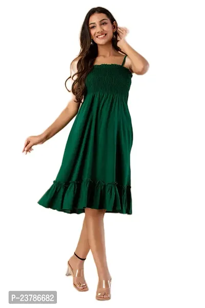 Stylish Rayon Dress For Women-thumb0