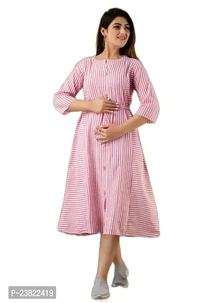 Beautiful Cotton Maternity Dress For Ladies-thumb0