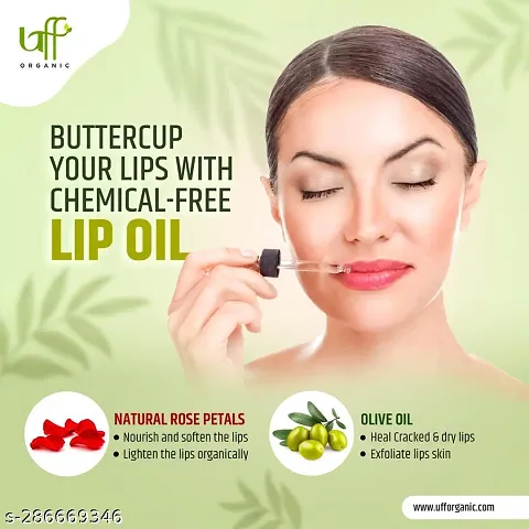 Rose  Oilive Lip Oil  Uff Organic