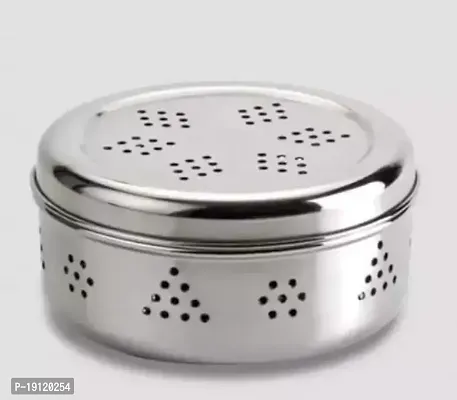 STAINLESS STEEL HIGH QUALITY KOTHMIR VEGETABLE DABBA(PACK OF 1PC)HIGH QUALITY STAINLESS STEEL USED TO MANUFACTURE THIS.-thumb0