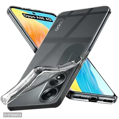 Transparent Back Case Cover For Oppo A58 4G-thumb2