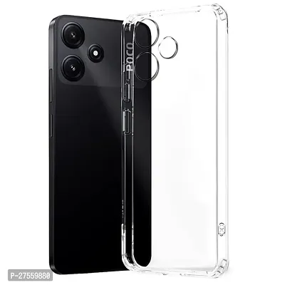 Transparent Back Case Cover For Poco M6 Pro