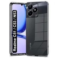 Transparent Back Case Cover For Realme C51/C53/Narzo N53-thumb1