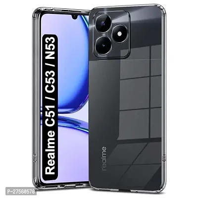 Transparent Back Case Cover For Realme C51/C53/Narzo N53-thumb2