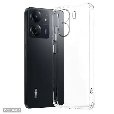 Transparent Back Case Cover For Redmi 13C 4G (Transparent, Grip Case, Silicon)