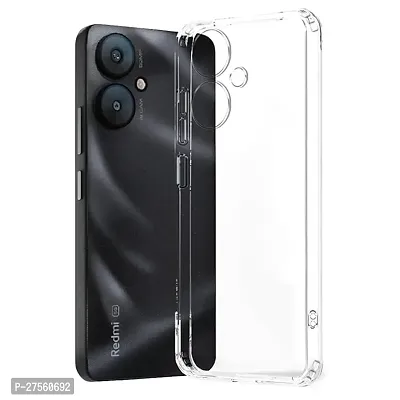 Transparent Back Case Cover For Redmi 13C 5G (Transparent, Grip Case, Silicon)