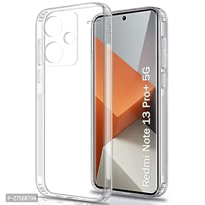 Transparent Back Case Cover For Redmi Note 13 Pro Plus 5G (Transparent, Grip Case, Silicon)