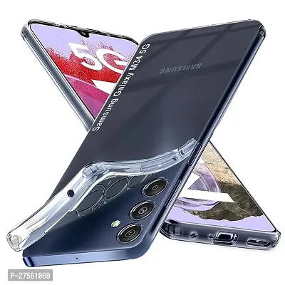 Transparent Back Case Cover For Samsung Galaxy M34 5G (Transparent, Grip Case, Silicon)-thumb2