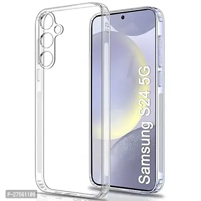 Transparent Back Case Cover For Samsung Galaxy S24 5G (Transparent, Grip Case, Silicon)