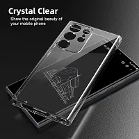 Transparent Back Case Cover For Samsung Galaxy S24 Ultra 5G (Transparent, Grip Case, Silicon)-thumb1