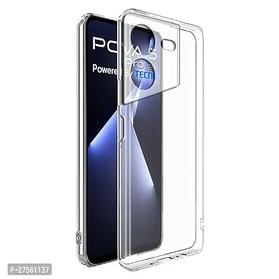 Transparent Back Case Cover For Tecno Pova 5 Pro 5G (Transparent, Grip Case, Silicon)-thumb0