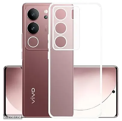 Transparent Back Case Cover For Vivo V29 5G (Transparent, Grip Case, Silicon)-thumb0