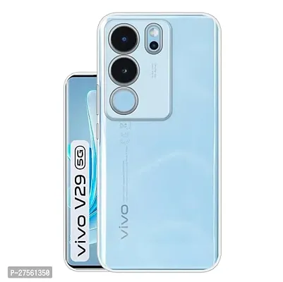 Transparent Back Case Cover For Vivo V29 5G (Transparent, Grip Case, Silicon)-thumb3