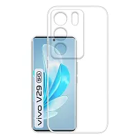 Transparent Back Case Cover For Vivo V29 5G (Transparent, Grip Case, Silicon)-thumb1