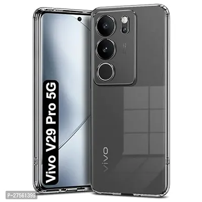 Transparent Back Case Cover For Vivo V29 Pro 5G (Transparent, Grip Case, Silicon)