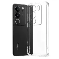 Transparent Back Case Cover For Vivo V29 Pro 5G (Transparent, Grip Case, Silicon)-thumb2