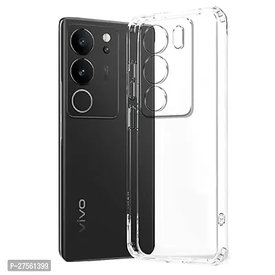 Transparent Back Case Cover For Vivo V29 Pro 5G (Transparent, Grip Case, Silicon)-thumb3