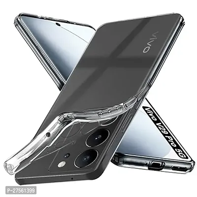 Transparent Back Case Cover For Vivo V29 Pro 5G (Transparent, Grip Case, Silicon)-thumb2