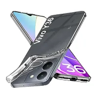 Transparent Back Case Cover For Vivo Y36 (Transparent, Grip Case, Silicon)-thumb2