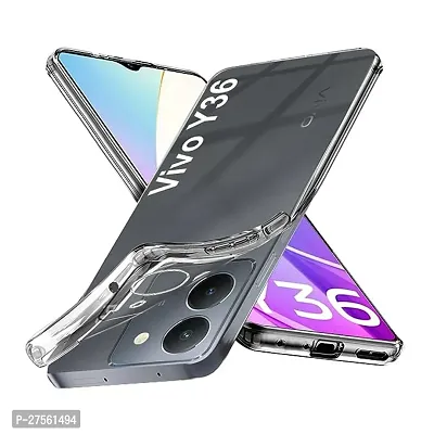 Transparent Back Case Cover For Vivo Y36 (Transparent, Grip Case, Silicon)-thumb3