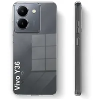 Transparent Back Case Cover For Vivo Y36 (Transparent, Grip Case, Silicon)-thumb1