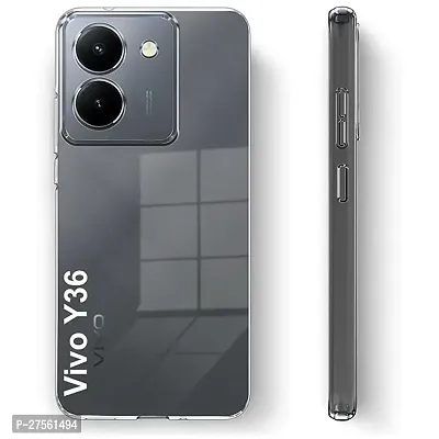 Transparent Back Case Cover For Vivo Y36 (Transparent, Grip Case, Silicon)-thumb2