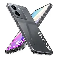 Transparent Back Case Cover For Vivo Y36 (Transparent, Grip Case, Silicon)-thumb3