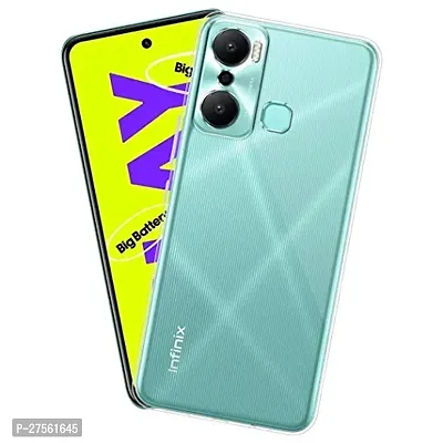 Transparent Back Case Cover For Infinix Hot 20 Play (Transparent, Grip Case, Silicon)-thumb2