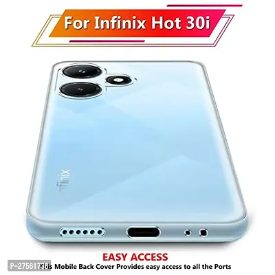 Transparent Back Case Cover For Infinix Hot 30i (Transparent, Grip Case, Silicon)-thumb3