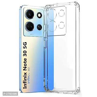 Transparent Back Case Cover For Infinix Note 30 5G (Transparent, Grip Case, Silicon)-thumb0