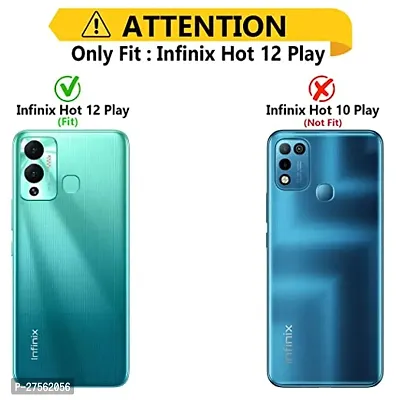 Transparent Back Case Cover For Infinix Hot 12 Play (Transparent, Grip Case, Silicon)-thumb3