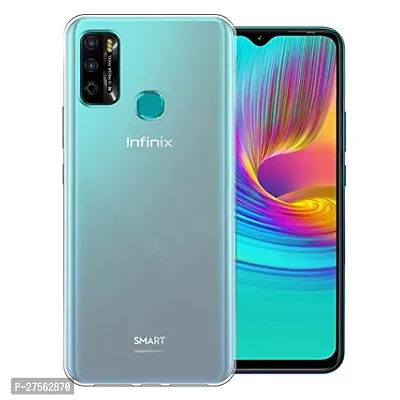 Transparent Back Case Cover For Infinix Smart 4 Plus (Transparent, Grip Case, Silicon)