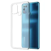 Transparent Back Case Cover For Infinix Smart 5/Infinix Hot 10 Play (Transparent, Grip Case, Silicon)-thumb1