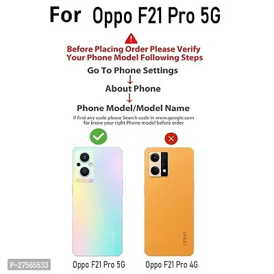 Transparent Back Case Cover For Oppo F21 Pro 5G (Transparent, Grip Case, Silicon)-thumb3